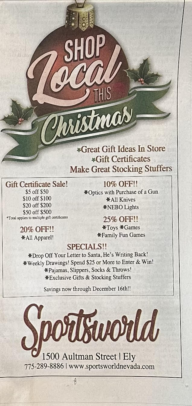 SPORTSWORLD NEVADA CHRISTMAS SPECIALS